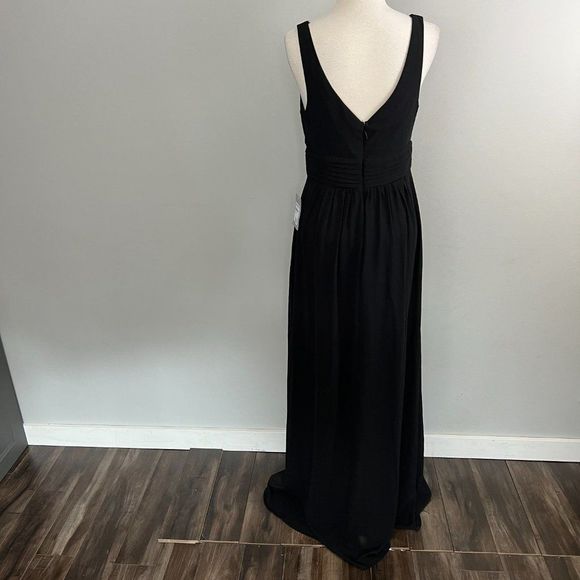 NWT LULUS Black Sleeveless Maxi Gown (M) - Picture 4 of 8